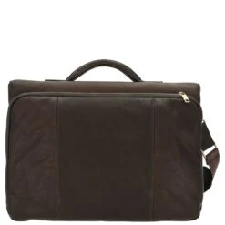 Dermata - Aktentasche Leder Mit Überschlag 41.5 Cm -Taschen Discounter 2828 br b4