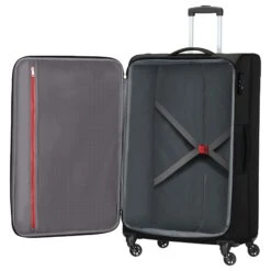 American Tourister Heat Wave - 4-Rollen-Trolley 80 Cm -Taschen Discounter American Tourister Heat Wave 4 Rollen Trolley 80 cm jet black 130669 1465 5