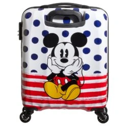 American Tourister Disney Alfatwist 2.0 - 4-Rollen-Kabinentrolley S 55 Cm -Taschen Discounter American Tourister American Tourister Disney Alfatwist 2 0 4 Rollen Kabinentrolley S 55 cm Mickey Blue Dots 92699 9072 4