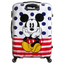 American Tourister Disney Alfatwist 2.0 - 4-Rollen-Trolley L 75/28 -Taschen Discounter American Tourister American Tourister Disney Legends 4 Rollen Trolley 75 28 Alfatwist Mickey blue Dots 64480 9072 4