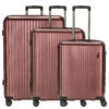 CHECK.IN Hamburg - 4-Rollen Trolley Set 3tlg. -Taschen Discounter CHECK IN Hamburg Trolley Set 3tlg rot 56 2210437 1