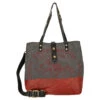 Campomaggi - Shopper 32 Cm -Taschen Discounter Campomaggi Shopper 32 cm grey black red print C025970ND X1821 F0653 1