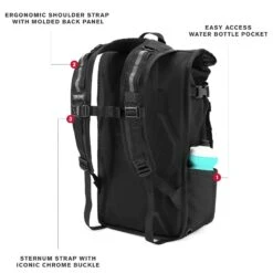 Chrome Barrage Cargo Rolltop 20 - Rucksack 51 Cm -Taschen Discounter Chrome Barrage Cargo Rolltop Rucksack mit Laptopfach 15 039 039 51 cm all black BG 163 ALLB 6