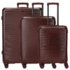 D&N Travel Line 2500 - Trolley-Set, 3tlg. -Taschen Discounter D amp N Travel Line 2500 Trolley Set 3tlg bordeaux 2500 12 1