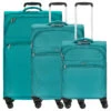 D&N Travel Line 9104 - Trolley-Set, 3tlg. 2 D&N Travel Line 9104 - Trolley-Set, 3tlg. -Taschen Discounter D amp N Travel Line 9104 Trolley Set 3tlg gr n 9104 06 1