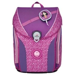 DerDieDas ErgoFlex Max - Schulranzen Set 5tlg. 950 G -Taschen Discounter DerDieDas ErgoFlex Max Schulranzen Set 5tlg 950 g Purple Dots 8508151 2