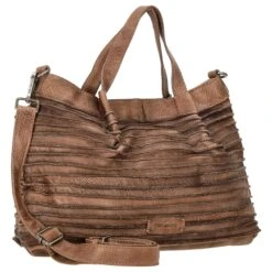 FREDsBRUDER Riffel Shiver - Shopper 40 Cm -Taschen Discounter FREDsBRUDER Riffel Shiver Shopper 40 cm hazelnut 101 3453r 43 5