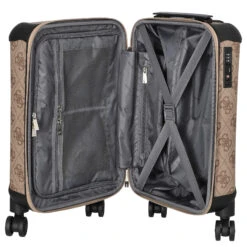 Guess Berta 18 IN - 4-Rollen-Trolley 46 Cm -Taschen Discounter Guess Berta 18 IN 4 Rollen Trolley 46 cm latte logo brown TWB86889830 LGW 6