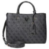 Guess Meridian - Henkeltasche 32 Cm -Taschen Discounter Guess Meridian Henkeltasche 32 cm coal logo HWSG8778060 CLO 1