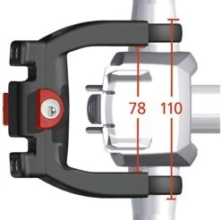 KLICKfix Lenker - Adapter E Mit Schloss (für E-Bikes) -Taschen Discounter KLICKfix KLICKfix Lenkeradapter E mit Schloss black 0211EBL 3