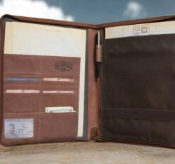 Klondike 1896 Bruce Echtleder - Dokumentenmappe 33 Cm -Taschen Discounter Klondike 1896 Bruce Echtleder Dokumentenmappe 33 cm mittelbraun KD1033 02 6