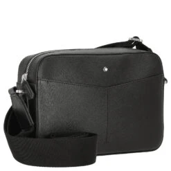 Montblanc Sartorial - Umhängetasche 22.5 Cm Leder -Taschen Discounter Montblanc Sartorial Messenger Bag mit Rei verschluss 22 5 cm black 128564 5