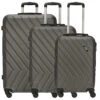 Paklite Quick - 4-Rollen Trolley Set 3tlg. -Taschen Discounter Paklite by Travelite Quick Trolley Set 3 tlg grau anthrazit 72840 04 1