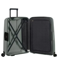 Samsonite S Cure Eco - 4-Rollen-Trolley M 69 Cm -Taschen Discounter Samsonite S Cure Eco 4 Rollen Trolley M 69 cm forest grey 128015 5587 5