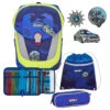Scout Sunny II DIN - Schulranzen Set 4tlg. -Taschen Discounter Scout Sunny II DIN Schulranzen Set 4tlg Blue Police 73450721600 1