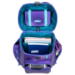 Scout Genius Exklusiv Superflash - Schulranzen Set 4tlg. -Taschen Discounter Scout Sunny II Exklusiv Safety Light Schulranzen Set 5tlg Purple Magic 76420361400 5