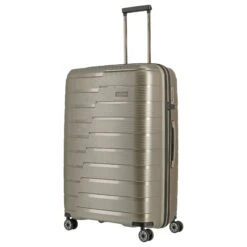 Travelite Air Base - 4-Rollen-Trolley Set 3tlg. L/M/S Fronttasche -Taschen Discounter Travelite Air Base 4 Rollen Trolley Set 3tlg L M S Fronttasche champagner 075342 40 3