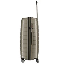 Travelite Air Base - 4-Rollen-Trolley Set 3tlg. L/M/S Fronttasche -Taschen Discounter Travelite Air Base 4 Rollen Trolley Set 3tlg L M S Fronttasche champagner 075342 40 4