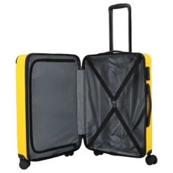Travelite Cruise - 4-Rollen-Trolley M 67 Cm -Taschen Discounter Travelite Cruise 4 Rollen Trolley M 67 cm Gelb 072648 89 5