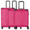Travelite Cruise - 4-Rollen Trolley Set 3tlg. -Taschen Discounter Travelite Cruise 4 Rollen Trolley Set 3tlg pink 072640 17 1