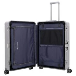 Travelite Next - 4-Rollen Trolley Set S+L 2tlg. 17 Travelite Next - 4-Rollen Trolley Set S+L 2tlg. -Taschen Discounter Travelite Next 4 Rollen Trolley Set S L 2tlg silber 079942 56 7