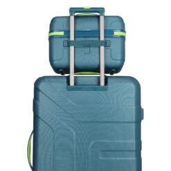 Travelite Vector - Beauty Case 36 Cm -Taschen Discounter Travelite Vector Beautycase 36 cm petrol limone 072003 22 5