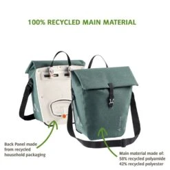 Vaude ReCycle Pro Single 22 - Hinterradtasche 40 Cm -Taschen Discounter Vaude ReCycle Pro Single Hinterradtasche 40 cm dusty forest 159641510 4